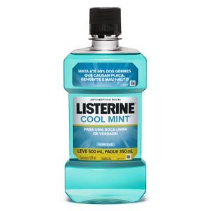 Antisséptico Bucal Listerine Cool Mint Leve Mais Pague Menos com 500ml