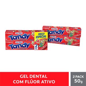 Gel Dental Tandy Morangostoso com 2un 50g