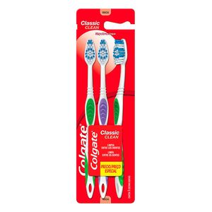 Escova Dental Colgate Classic Clean 3un