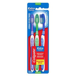 Escova Dental Colgate Extra Clean Leve 3 Pague 2Unidades