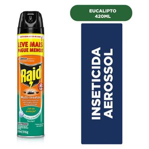 Inseticida Raid Multi Insetos Eucalipto  Lv+ Pg- 420ml Aerosol un