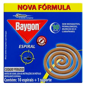 Repelente Baygon Espiral Metal 10Unidades