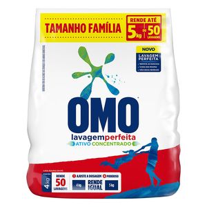 Lava Roupas Omo Lavagem Perfeita Sachê 4kg