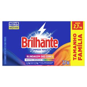 Lava Roupas Brilhante Limpeza Total 2,2kg