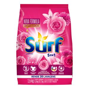 Lava Roupas Surf Rosas e Flor de Lis Sachê 1,6kg