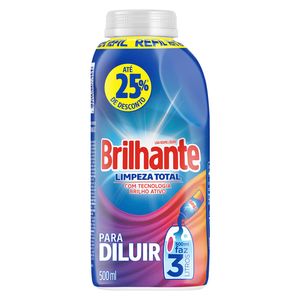 Lava Roupas Brilhante Líquido Concentrado para Diluir 500ml
