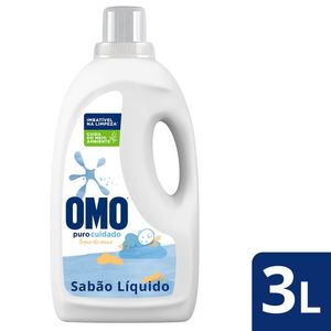 Lava Roupas Omo Líquido Puro Cuidado 3l