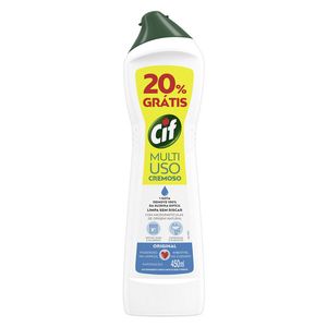 Limpador Cif Cremoso Multiuso Original Grátis 20% 450ml