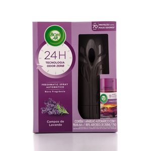 Desodorizador Bom Ar Freshmatic Lavanda Aparelho+Grátis Refil 250ml