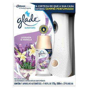 Odorizador Glade Automatic Lavanda & Vanilla 269ml Aparelho + Refi