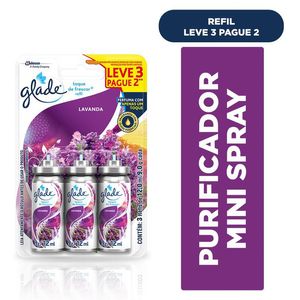 Odorizador Glade Toque Frescor Lavanda Refil Leve 3 Pague 2un