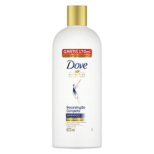 Shampoo Dove Reconstrução Completa 670ml Grátis 170ml