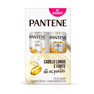 Shampoo 350ml + Condicionador 175ml Pantene Liso Extremo