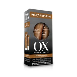 Shampoo 375ml + Condicionador 170ml Ox Nutre 1un