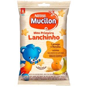 Biscoito Nestle Mucilon Meu Primeiro Lanchinho Laranja e Banana 35g