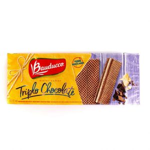 Biscoito Bauducco Wafer Triplo Chocolate 140g