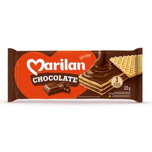 Biscoito Marilan Wafer Chocolate 115g
