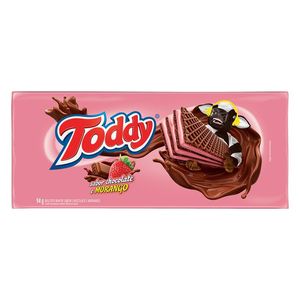 Biscoito Toddy Wafer Chocolate com Morango 94 g