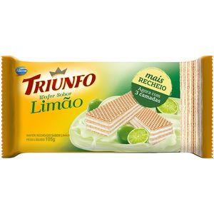 Biscoito Triunfo Wafer Limão 105g
