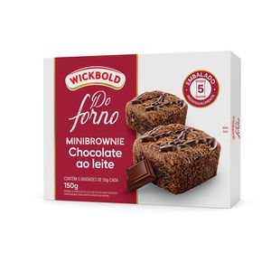Minibrownie WickBold do Forno ao Leite 150g