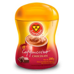 Cappuccino 3 Corações Chocolate 200g