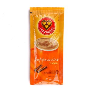 Cappuccino 3 Corações Canela Sachê 20g