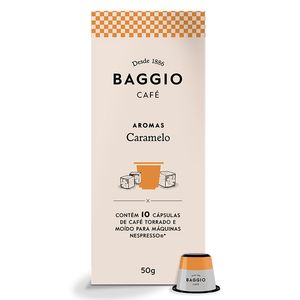 Café Baggio Aromas Caramelo com 10 Cápsulas 50g