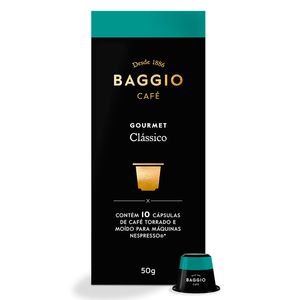 Café Baggio Gourmet Clássico com 10 Cápsulas 50gr
