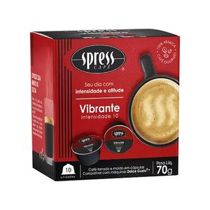 Café Spress Vibrante Compatível Dolce Gusto com 10 Cápsulas 70g