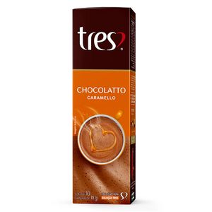 Café Três Chocolate com  Caramello com 10 Cápsulas 105g