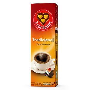 Café Três Coado Clássico com 10 Cápsulas 75g