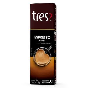 Café Três Forza com 10 Cápsulas 80g
