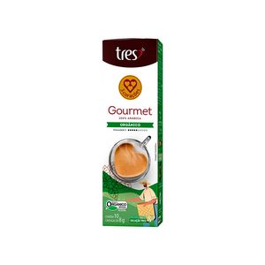 Café Três Corações Gourmet Orgânico C/10 Cápsulas 80g