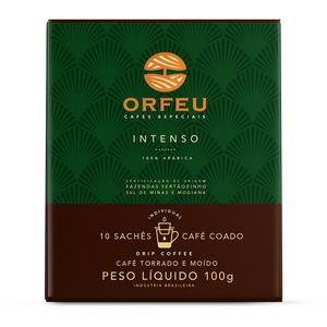 Café Orfeu Drip Coffee Intenso com 10 Sachês 100gr
