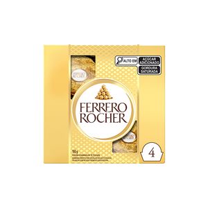 Bombom Ferrero Rocher com 4un 50g