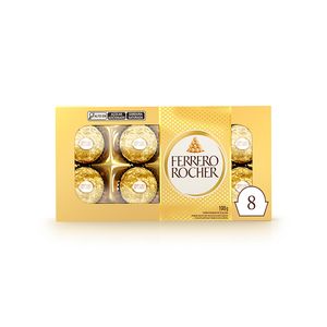 Bombom Ferrero Roche com 8 Unidades 100g