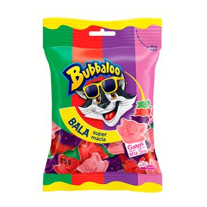 Bala Bubbaloo Gatos Sortidos 75g