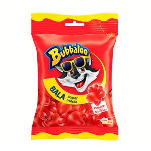 Bala Bubbaloo Patinhas Morango 75g