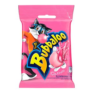 Goma Mascar Bubbaloo Tutti Fruti com 10 Unidades 50g