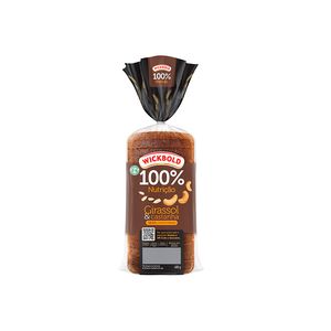 Pão de Forma Wick Bold 100% Nutrição Girassol e Castanha 350g