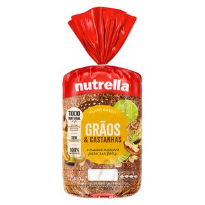 Pão de Forma Nutrella Grãos e Castanhas 450g
