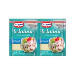 Gelatina Dr. Oetker sem Sabor Incolor 24g