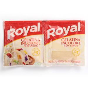 Gelatina Royal sem Sabor Incolor 24g