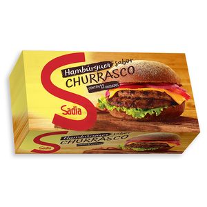 Hamburguer Sadia Bovino Tempero Churrasco 672g