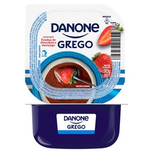 Iogurte Danone Grego Calda Fundue Chocolate e Morango 90g