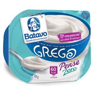Iogurte Batavo Grego Tradicional Zero 100g