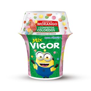 Iogurte Mix Vigor Infantil Morango + Confeitos Coloridos 140g