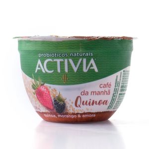Leite Fermentado Activia Café da Manhã Quinoa e Frutas Vermelhas 170g