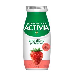 Leite Fermentado Activia Shot Morango 100g