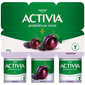Leite Fermentado Activia Zero Lactose Ameixa 510g